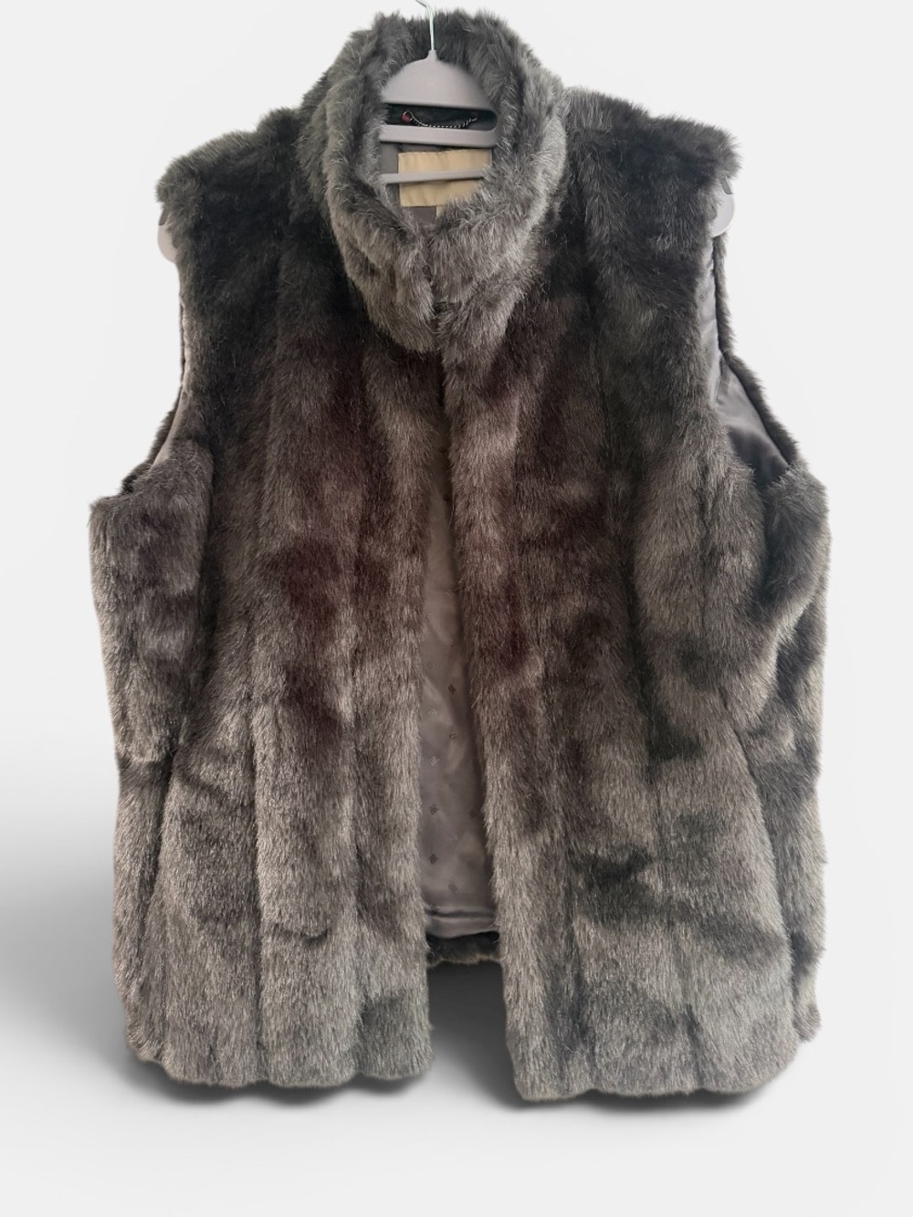 Banana Republic Brown Faux Fur Vest